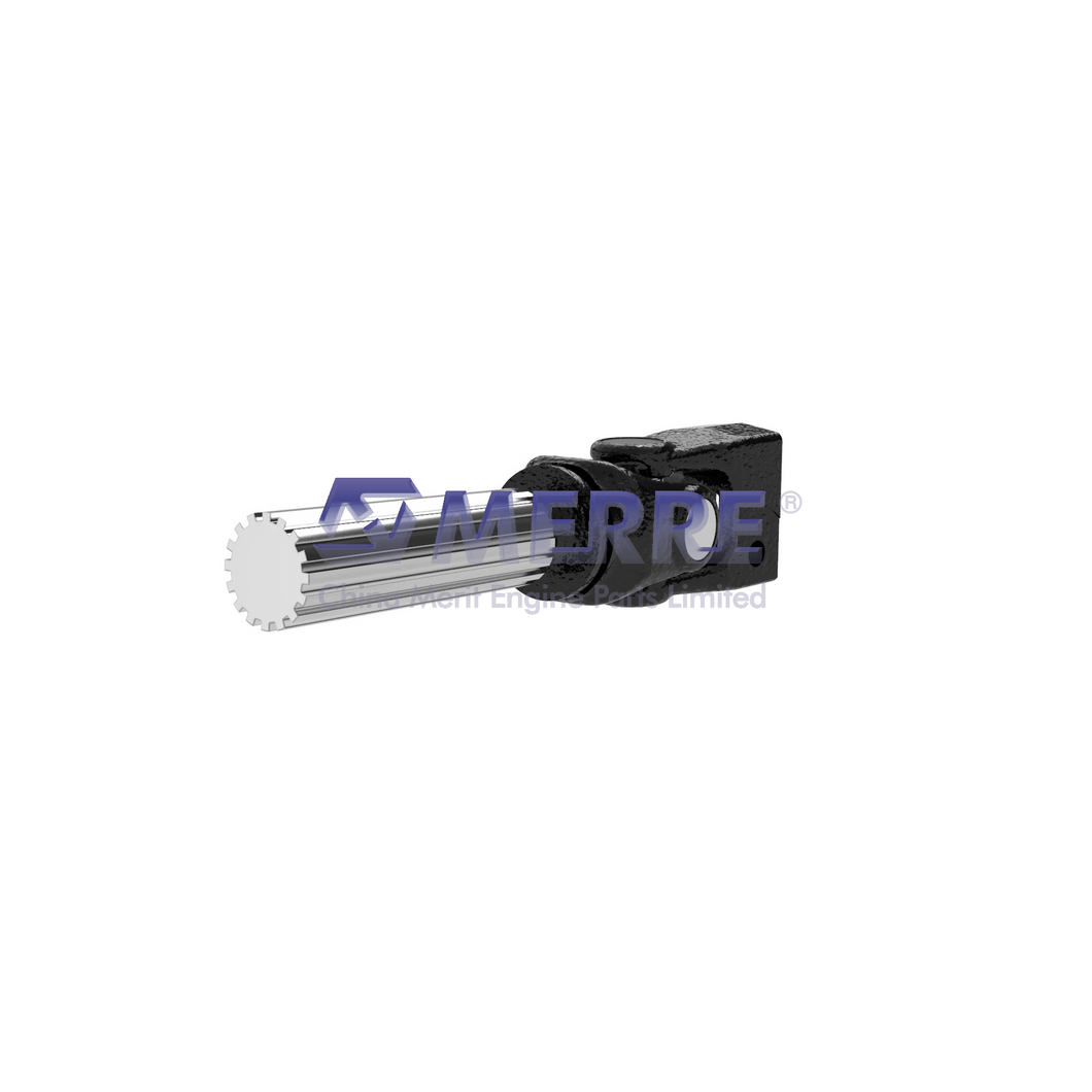 AXE43851: Center Feed Belt Driveshaft Yoke with Shaft For John Deere