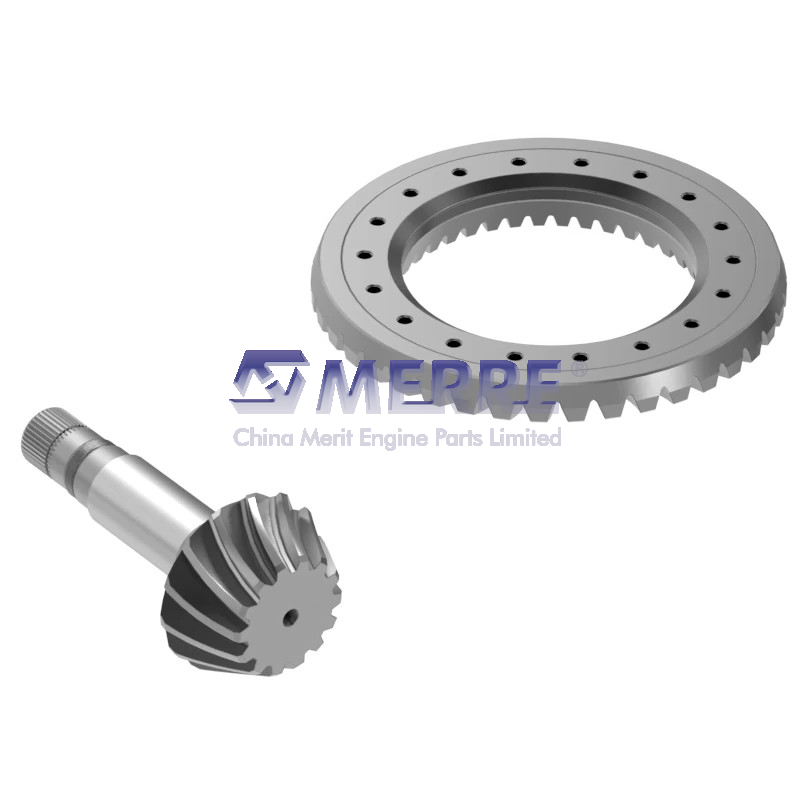 YZ120769: Differential Spiral Bevel Gear with Shaft, Ratio 5.143:1 For John Deere