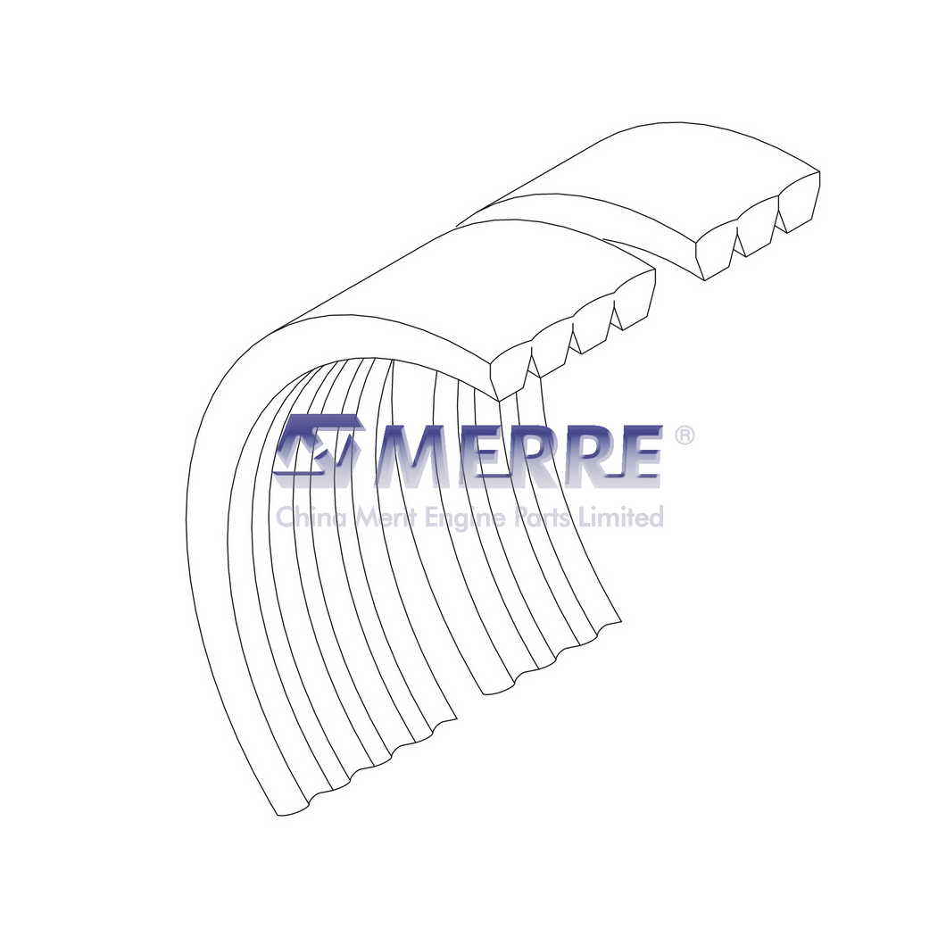 AZ58519: Powertrain Main Drive Belt Set, Effective Length 6450 mm (253.9 inch) For John Deere