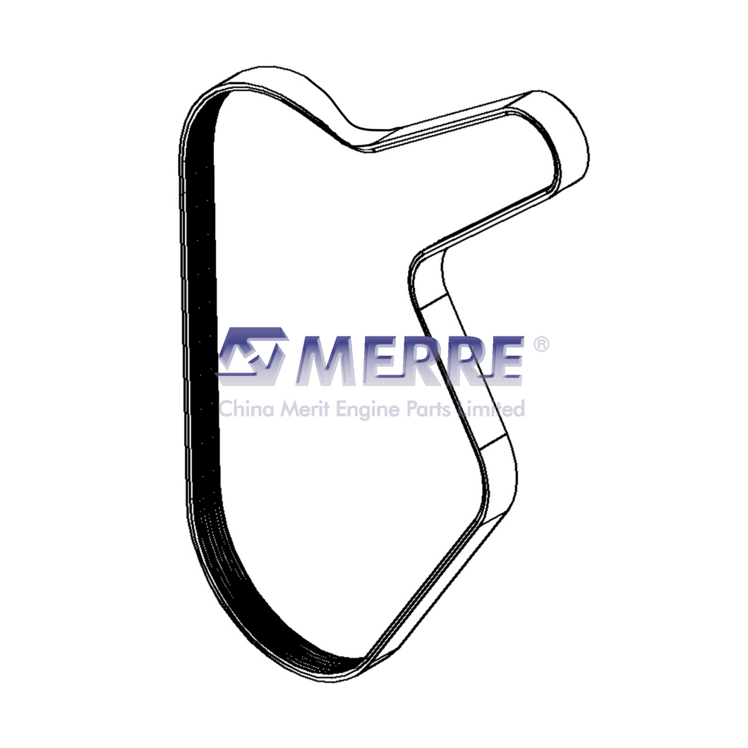 R517554: Flat Belt, Effective Length 1610 mm ( 63.27 inch) For John Deere