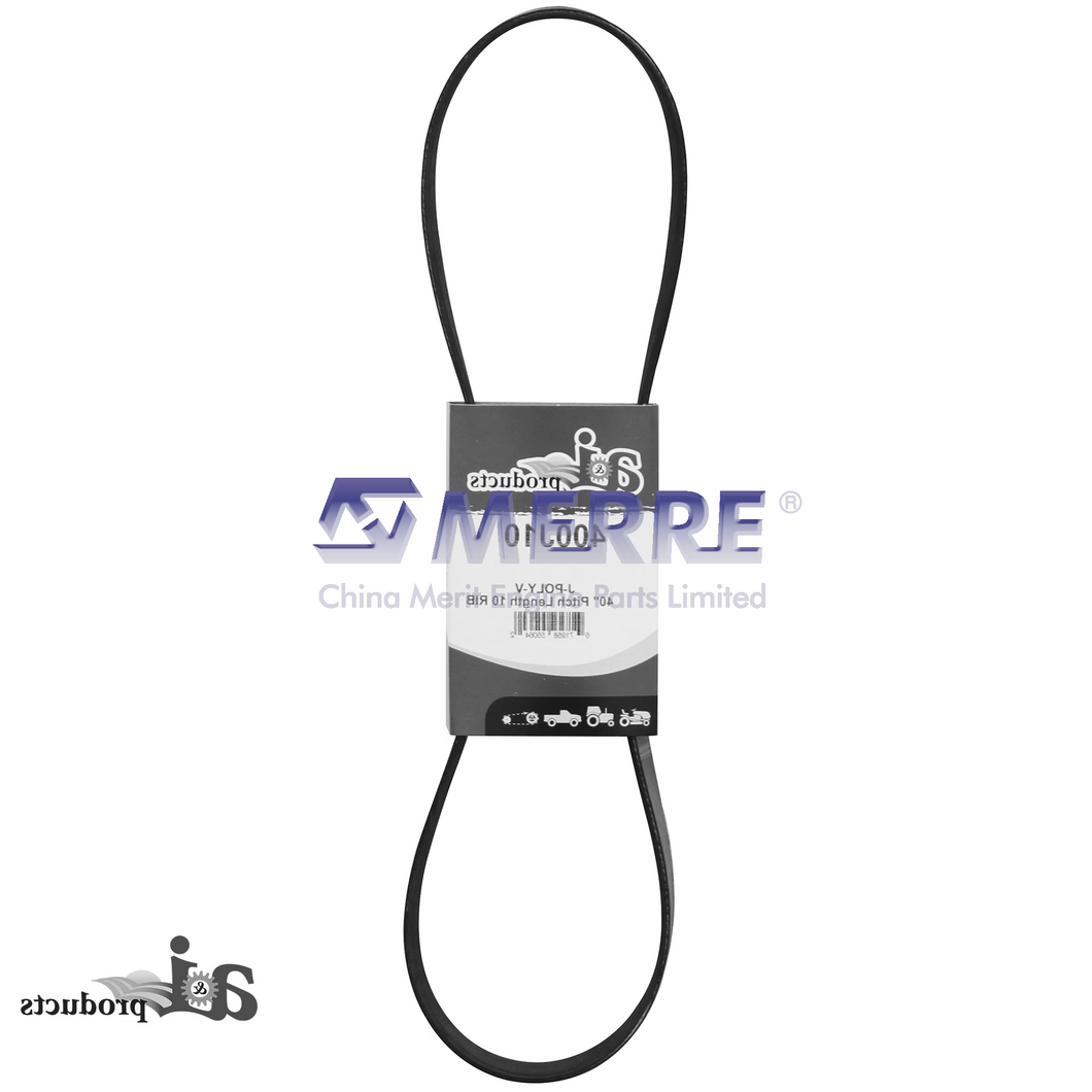 A-400J10: PJ Section V-Belt, Effective Length 1016 mm (40 inch) For John Deere
