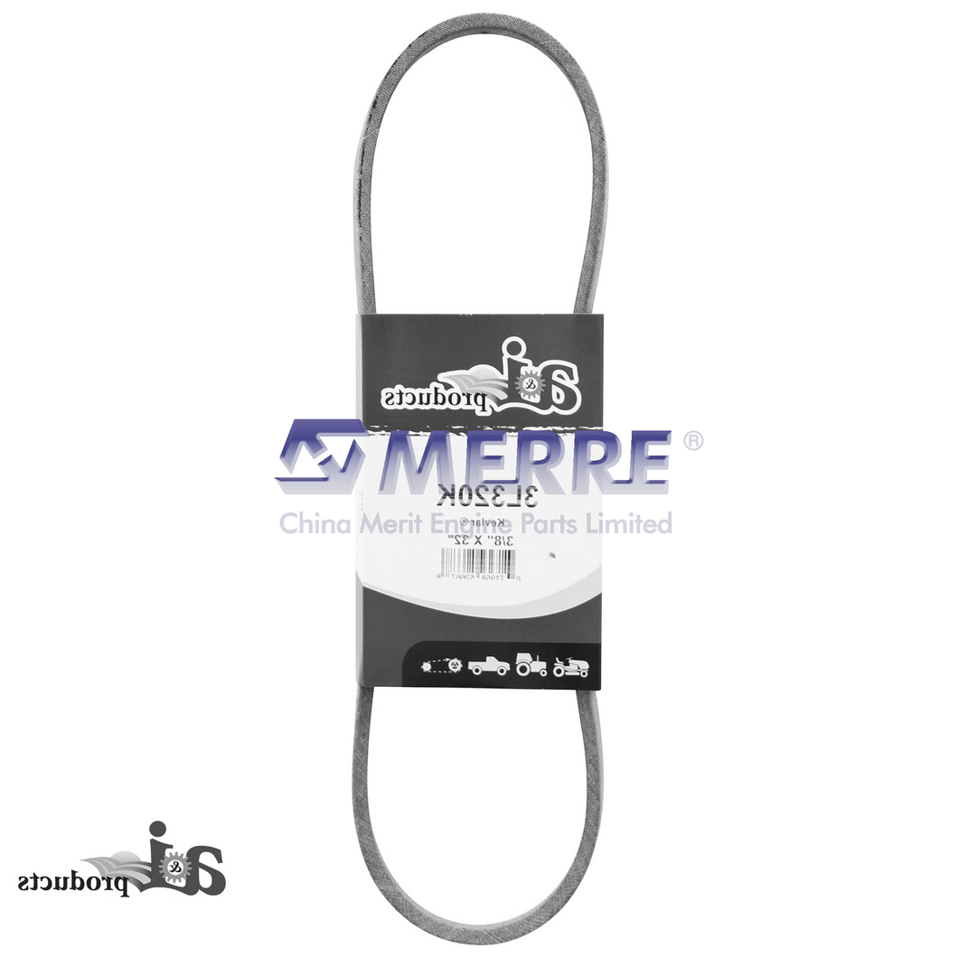 A-3L320K: 3L Section Blue V-Belt, Effective Length 811.3 mm (32 inch) For John Deere