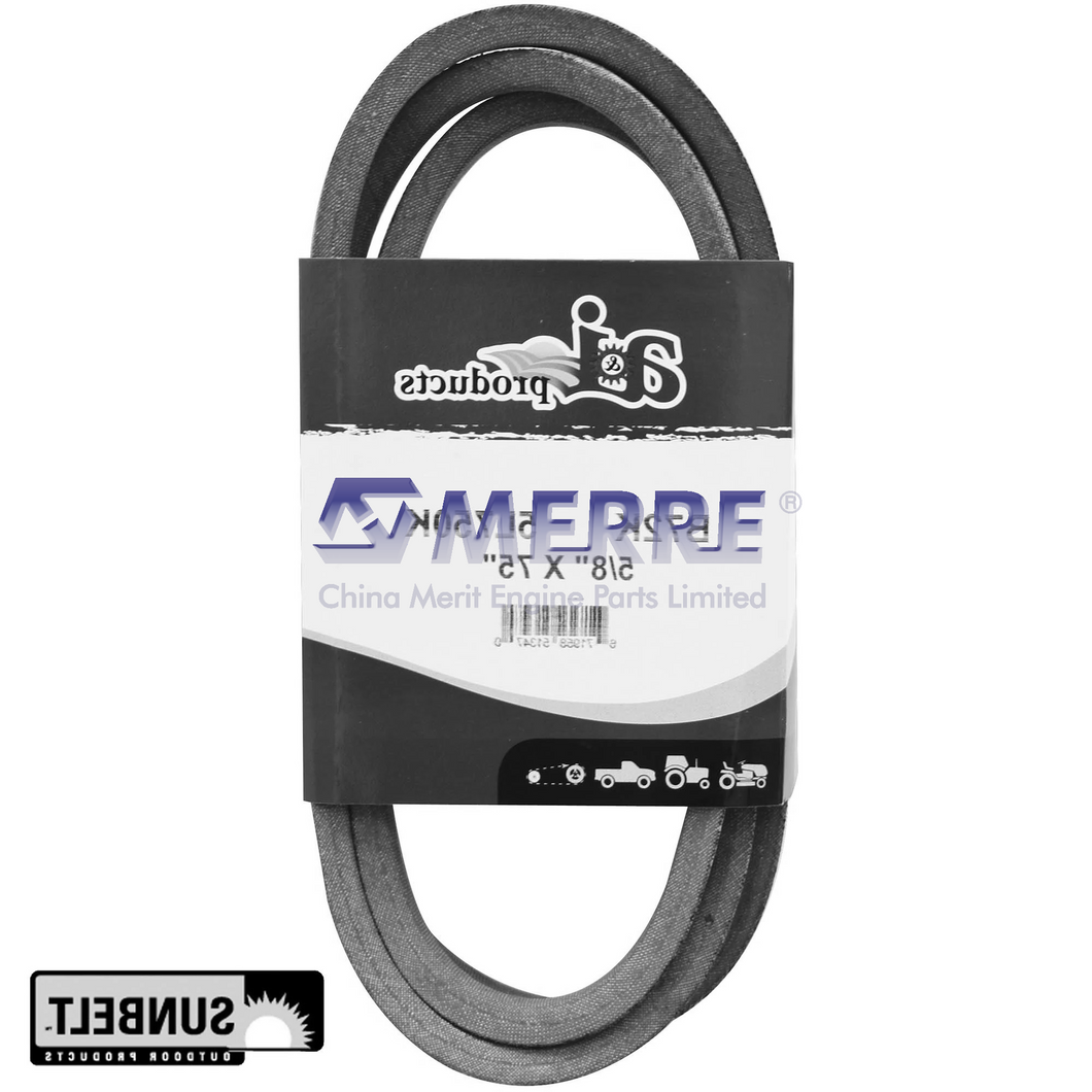A-B72K: HB Section Mower Deck Drive V-Belt, Effective Length 1900 mm (74.8 inch) For John Deere