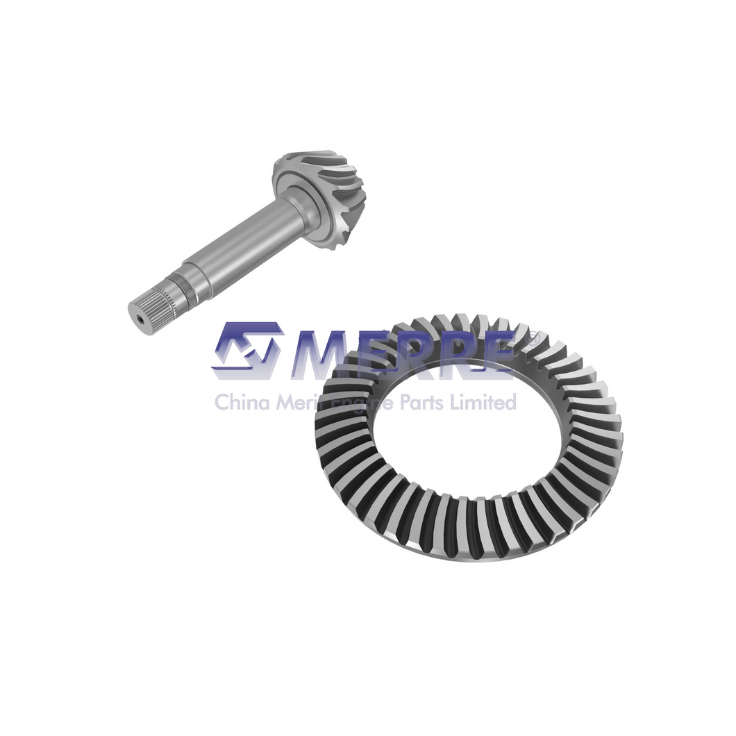 RE163174: Differential Spiral Bevel Gear and Pinion with Shaft For John Deere
