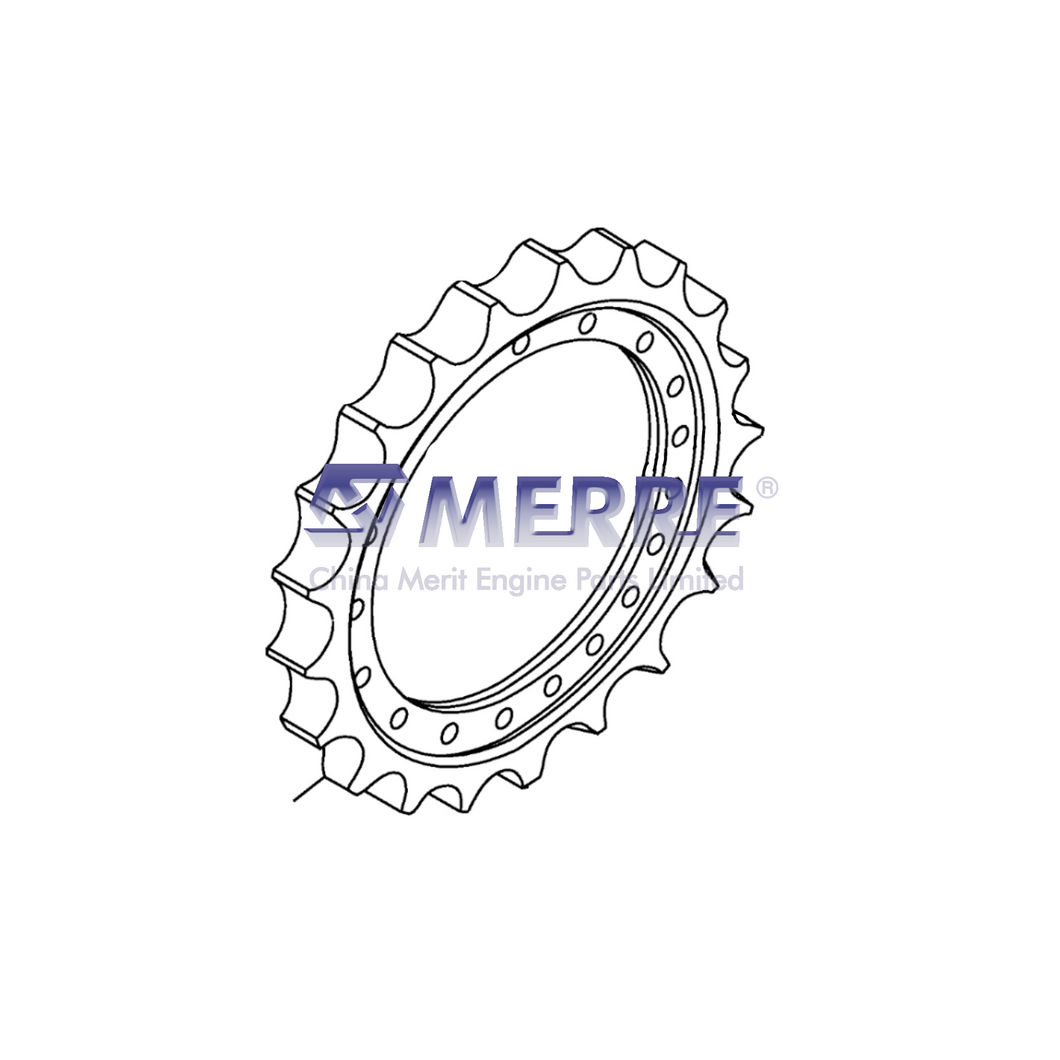 1032489: Travel Motor Gear Case Chain Sprocket For John Deere