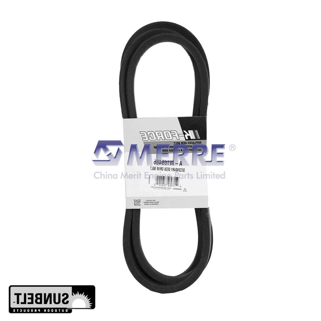 A-M169486: HB Section Mower Deck Drive V-Belt, Effective Length 2810 mm (110.6 inch) For John Deere