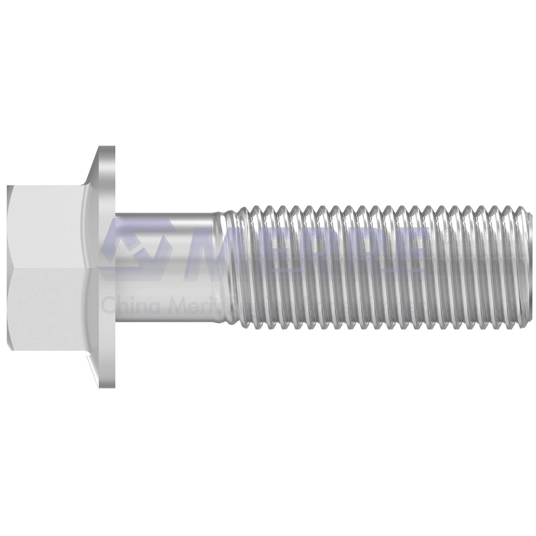 19M7813: Hexagonal Head Flanged Screw, M12 X 45