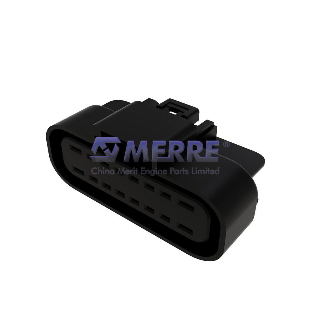 57M8279: Black External Electrical Connector Housing, 16 Cavities For John Deere